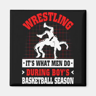 Wrestling its what men do during boys basketball s magnet