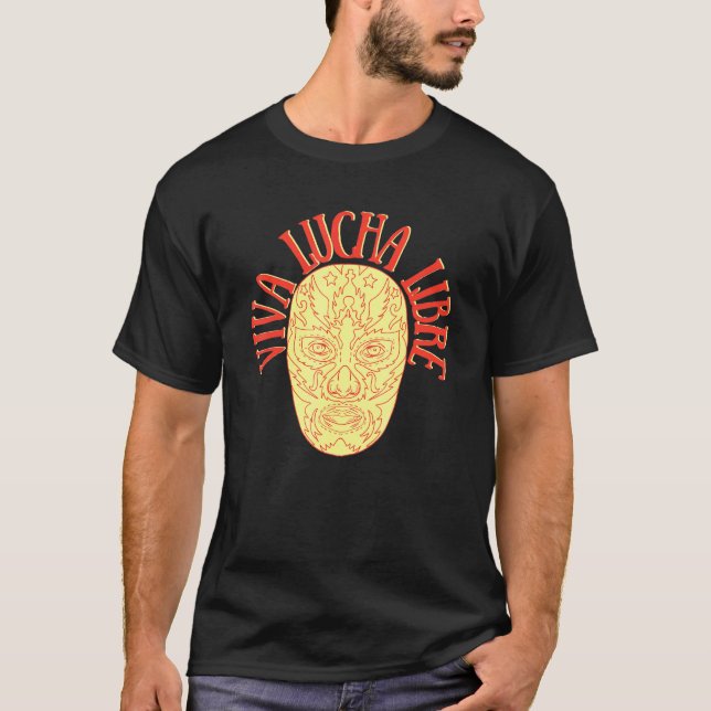 Wrestling Lucha Libre Luchador Mexican Wrestler T-Shirt (Front)
