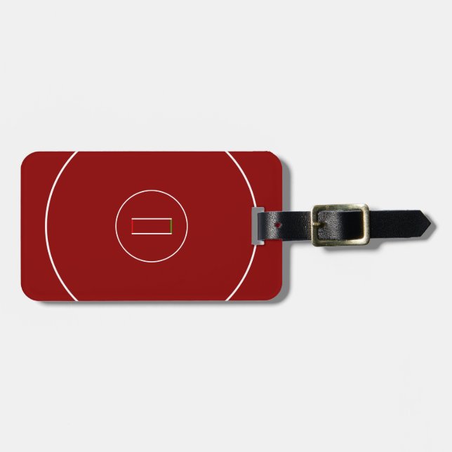 Wrestling Mat Luggage Tag (Front Horizontal)