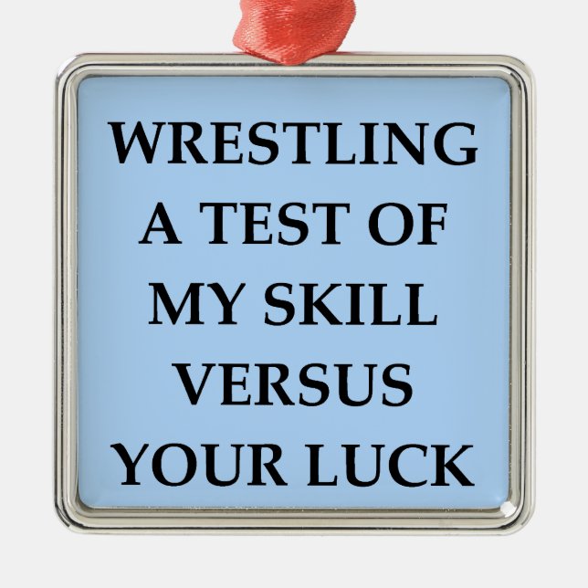 wrestling metal tree decoration (Front)