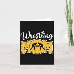 Wrestling Mom Funny Wrestle Wrestler Parent Mother Card