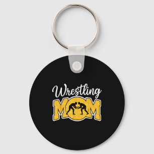 Wrestling Mom Funny Wrestle Wrestler Parent Mother Key Ring