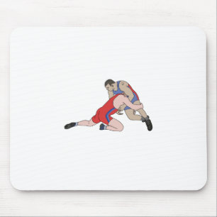 Wrestling Mouse Mat