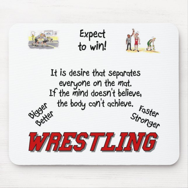 Wrestling Mouse Mat (Front)