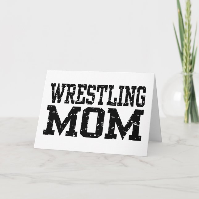 Wrestling Mum Card (Front)