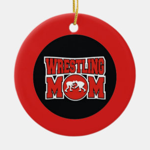 Wrestling Mum Christmas Ornament