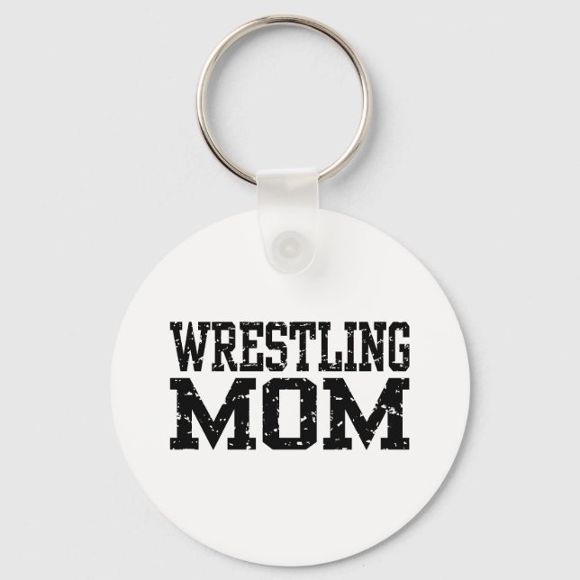 Wrestling Mum Key Ring (Front)