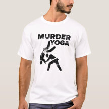 Wrestling Murder Yoga Funny Jiu Jitsu Gift