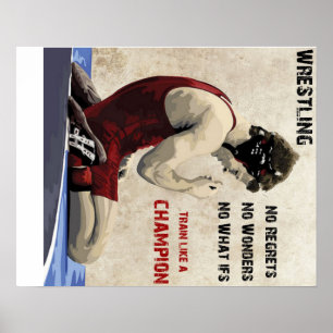 wrestling - no regrets poster