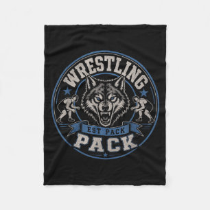 Wrestling Pack Est Wolf Team Brotherhood On The Fleece Blanket