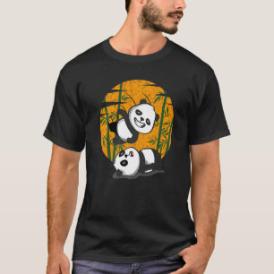 Wrestling Pandas Chinese Bamboo Eating Animals Be T-Shirt