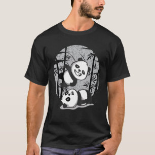 Wrestling Pandas Chinese Bamboo Eating Animals Be T-Shirt