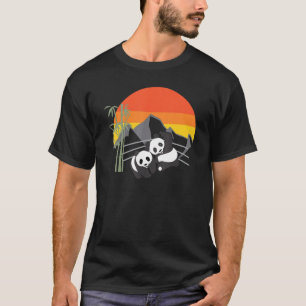 Wrestling Pandas Zoo Animal   Bear For Men Women 1 T-Shirt