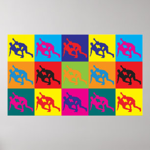 Wrestling Pop Art Poster