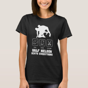 Wrestling Rock Paper Scissors Usa Beats Everything T-Shirt