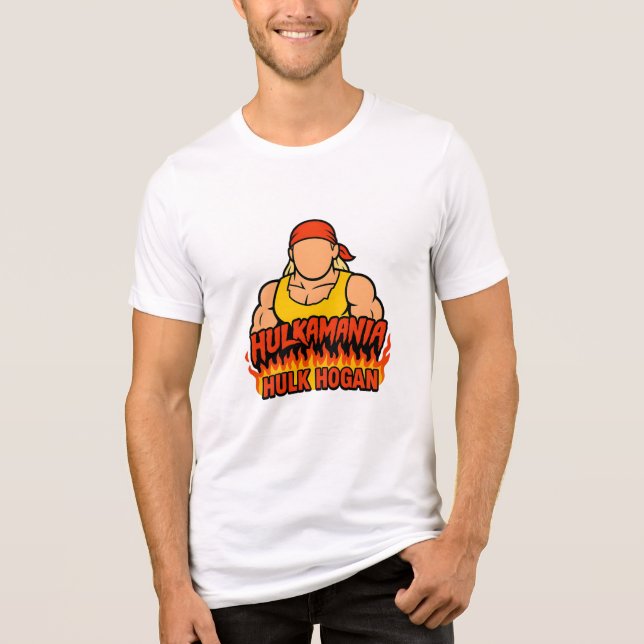 "Wrestling Royalty: Hulkamania Lives" Tri-Blend Shirt (Front)