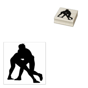 Wrestling rubber stamp