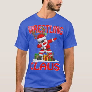 Wrestling Santa Claus Christmas Matching Costume  T-Shirt