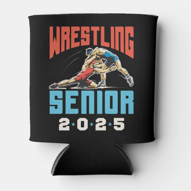 Wrestling Senior Class of 2025 Graduation Can Cooler (Front)