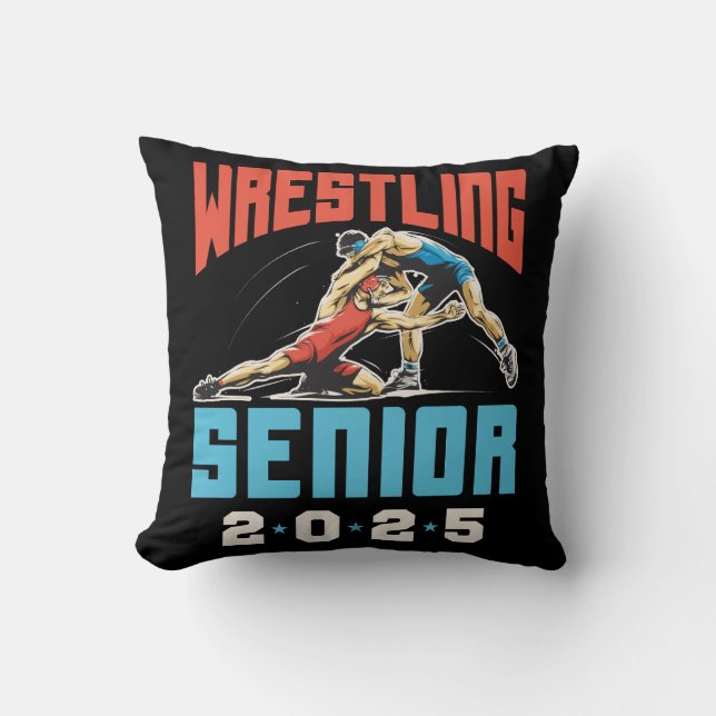 Wrestling Senior Class of 2025 Graduation Cushion (Front)