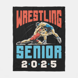 Wrestling Senior Class of 2025 Graduation Fleece Blanket