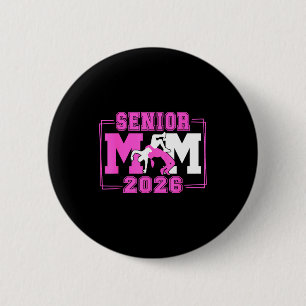 Wrestling senior mom wrestling senior 2026 6 cm round badge