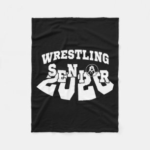 Wrestling senior night 2026 graduation fleece blanket