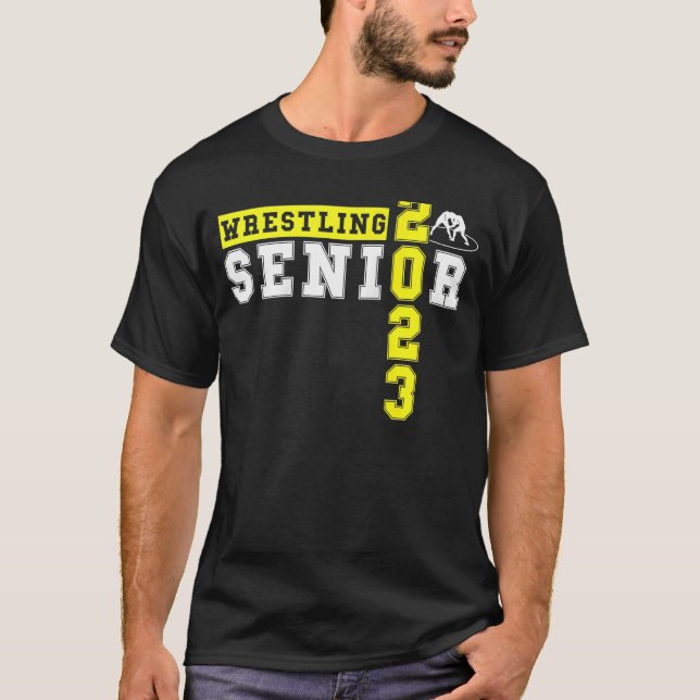 Wrestling Senior Night Graduation Senior 2023 Wres T-Shirt (Front)