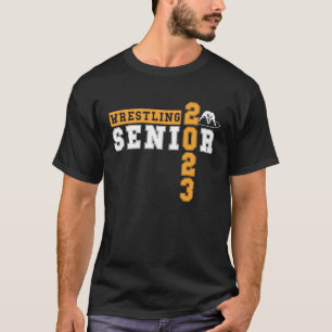Wrestling Senior Night Senior 2023 Graduation Idea T-Shirt