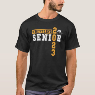Wrestling Senior Night Senior 2023 Graduation Idea T-Shirt