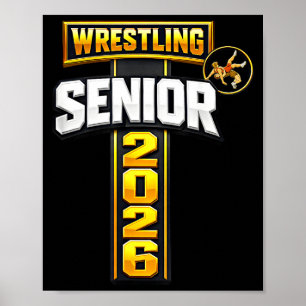 Wrestling senior night senior 2026 faith cross poster