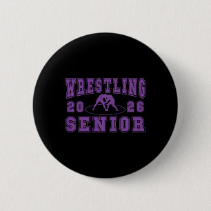 Wrestling Senior Night Wrestling Senior 2026 Gradu 6 Cm Round Badge
