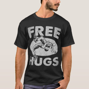 Wrestling Shirts  Funny Free Hugs Wrestling 