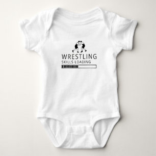 Wrestling Skills Loading - Wrestler Baby Bodysuit