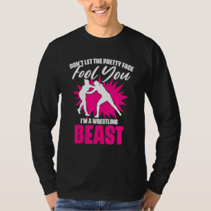 Wrestling Sports Humour For A Girl Freestyle Wrest T-Shirt