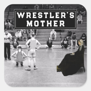 Wrestling Sports Humour Square Sticker