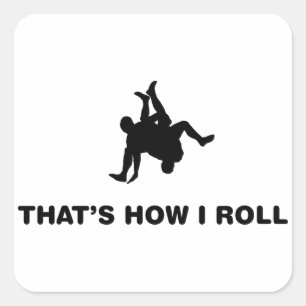 Wrestling Square Sticker