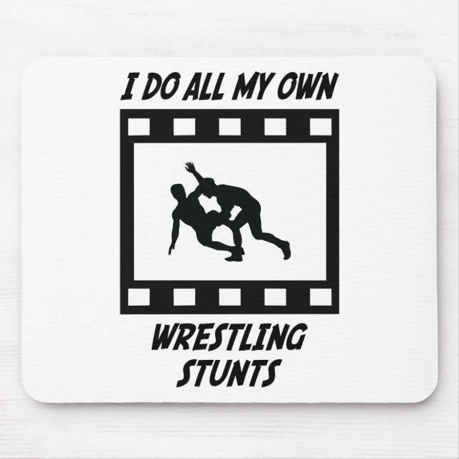 Wrestling Stunts Mouse Mat (Front)