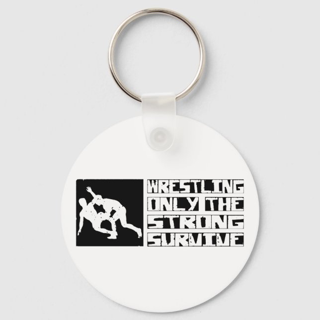 Wrestling Survive Key Ring (Front)