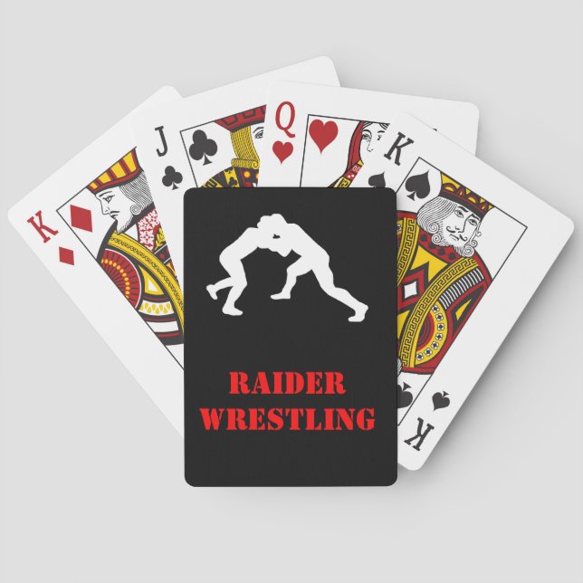 Wrestling team card deck (Back)