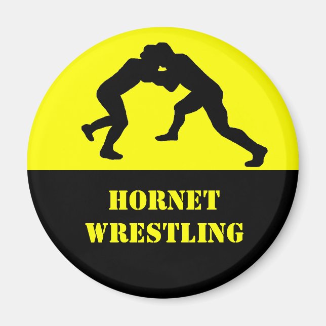 Wrestling team magnet (Front)
