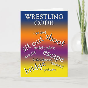 Wrestling Tournament Win Card