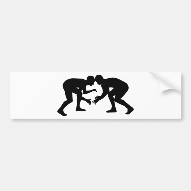 Wrestling Wrestler Bumper Sticker (Front)