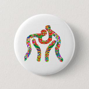 Wrestling Wrestler Champion 6 Cm Round Badge