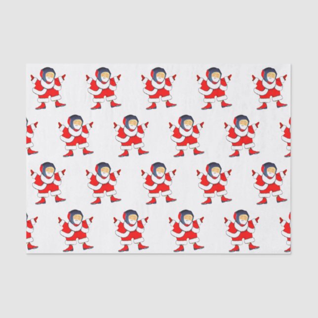 Wrestling Wrestler Christmas Holiday Gift Tissue P Tissue Paper (Front)