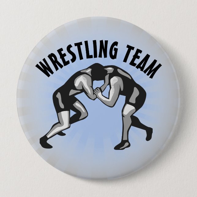 Wrestling Wrestler Design Button (Front)