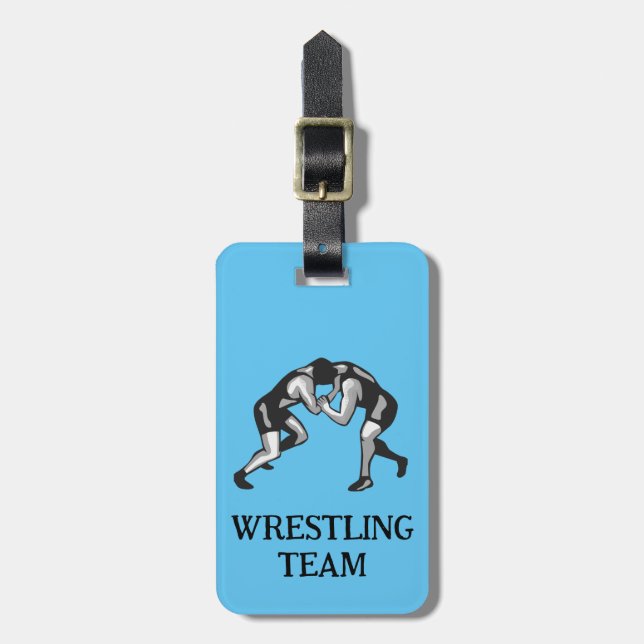 Wrestling Wrestler Design Luggage Tag (Front Vertical)