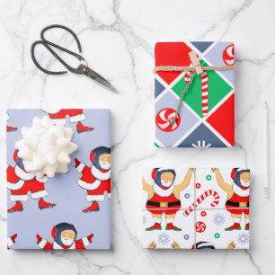 Wrestling Wrestler Holiday Gift Wrapping Paper