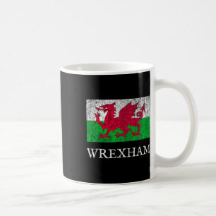Wrexham Footbyll Wales Welsh Soccer Jersey Retro V Coffee Mug