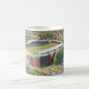Wrexham Racecourse Ground Watercolour Art Coffee Mug